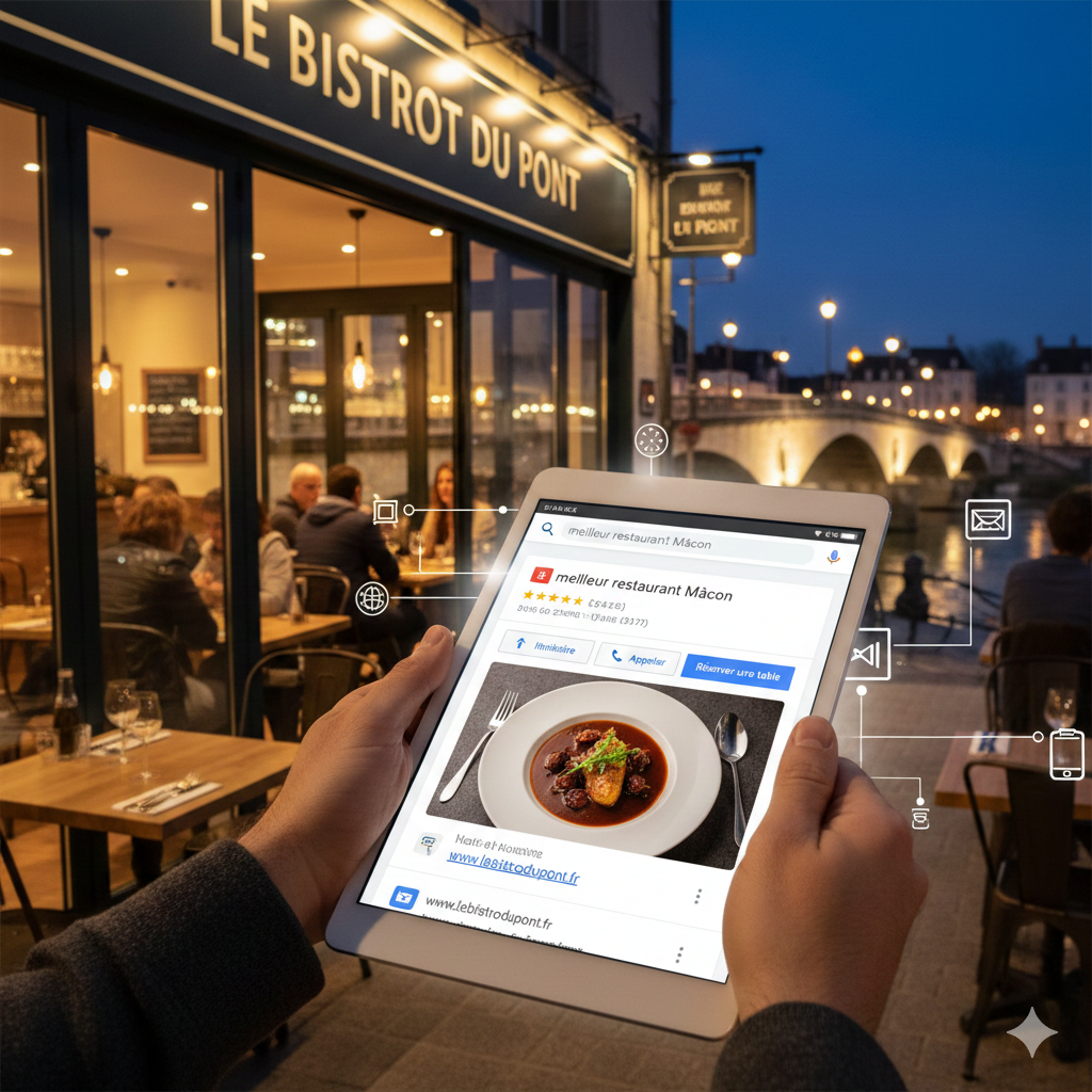 Comment les restaurants de Mâcon et Chalon-sur-Saône attirent plus de clients grâce à Google