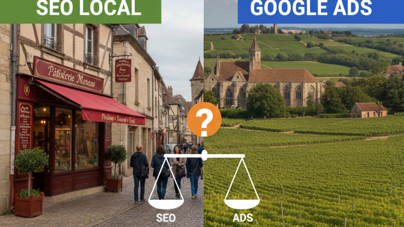 SEO local vs Google Ads : que choisir quand on est un commerce en Bourgogne ?