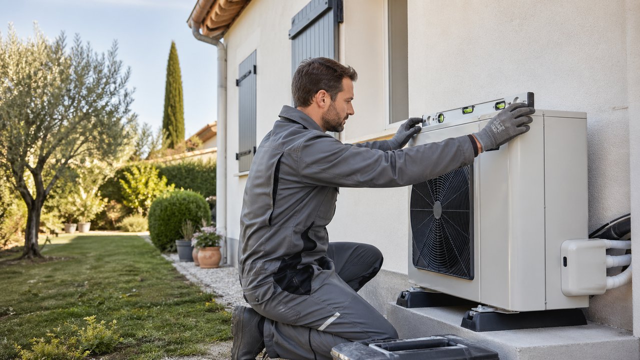 Chauffagiste pose pompe à chaleur — Savaremus Marketing